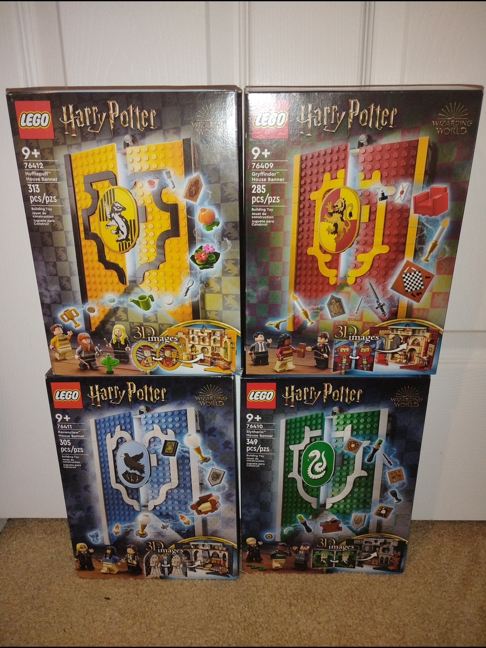 Lego Harry Potter House Banner Sets -#76409, #76410, #76411, #76412